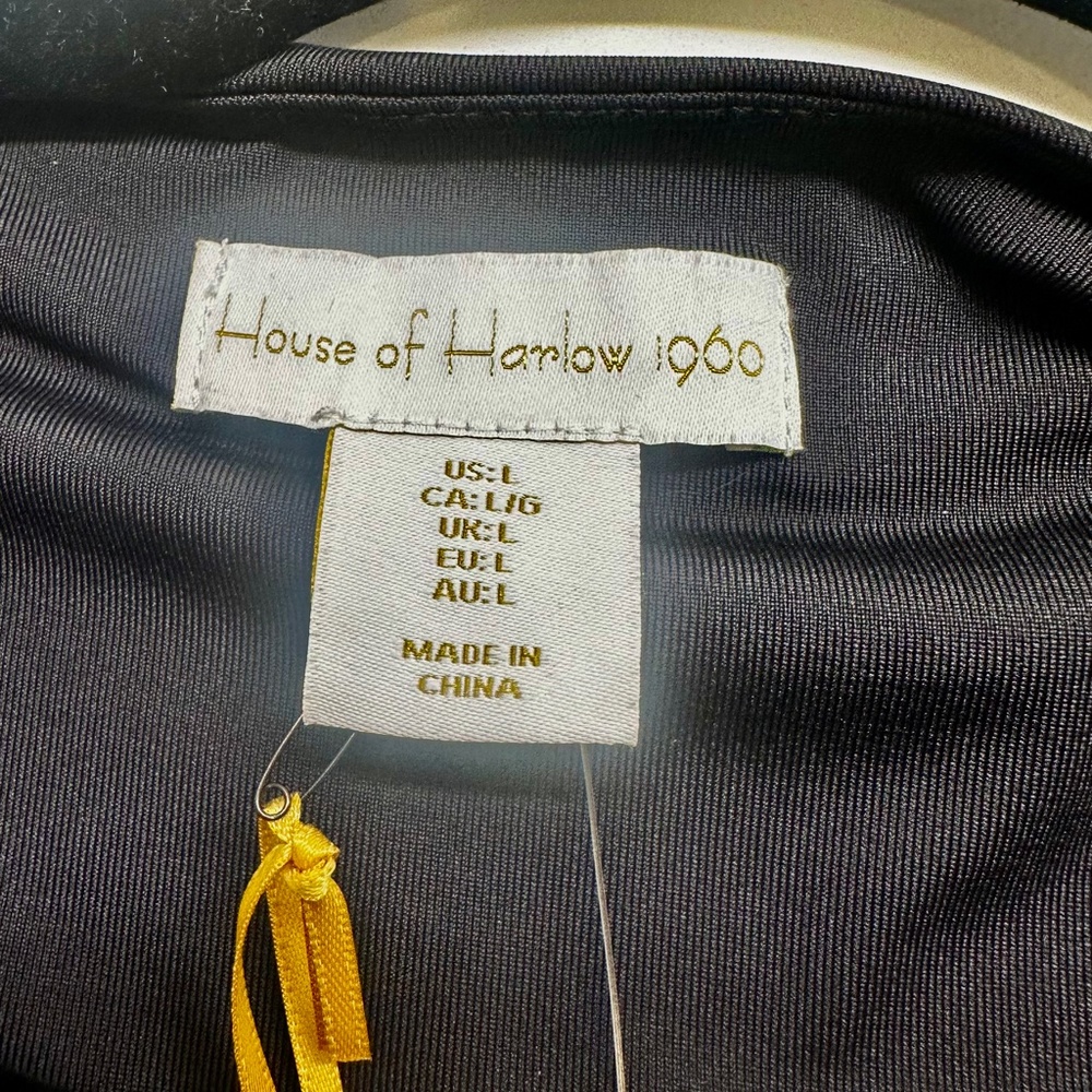 House of Harlow 1960 BLACK Bodysuit - Picture 3 of 6